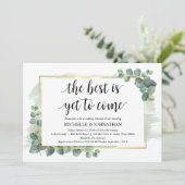 ユーカリ結婚のリハーサルディナー招待状 招待状 (スタンド正面)