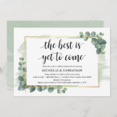 ユーカリ結婚のリハーサルディナー招待状 招待状 (正面/裏面)