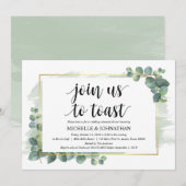 ユーカリ結婚のリハーサルディナー招待状 招待状 (正面/裏面)