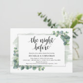 ユーカリ結婚のリハーサルディナー 招待状 (スタンド正面)