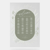 ユーカリ結婚のリースシーティングチャートID901 アクリルサイン (正面)