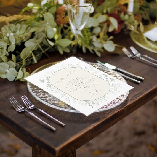 ユーカリ結婚のリースメニューアイボリー/セージID901 メニュー