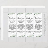 ユーカリ結婚の写真ブース挿入テンプレート (正面/裏面)