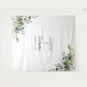 ユーカリ結婚の写真背景タペストリー タペストリー (正面(横))