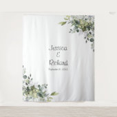 ユーカリ結婚の写真背景タペストリー タペストリー (正面)