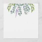 ユーカリ結婚の座席番号一覧 プログラム (裏面)