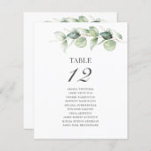 ユーカリ結婚の座席番号 (正面/裏面)