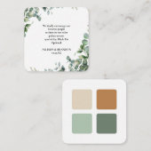 ユーカリ結婚の服装規定 エンクロージャーカード (正面/裏面)