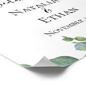 ユーカリ結婚の葉の歓迎 ポスター (角)