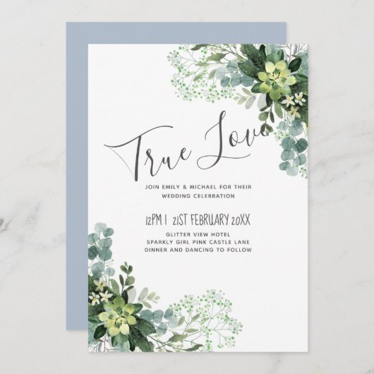 ユーカリ結婚の葉 (正面/裏面)