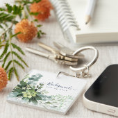 ユーカリ結婚の葉 キーホルダー (正面右)