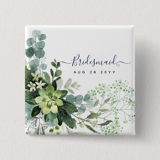 ユーカリ結婚の葉 缶バッジ (正面)