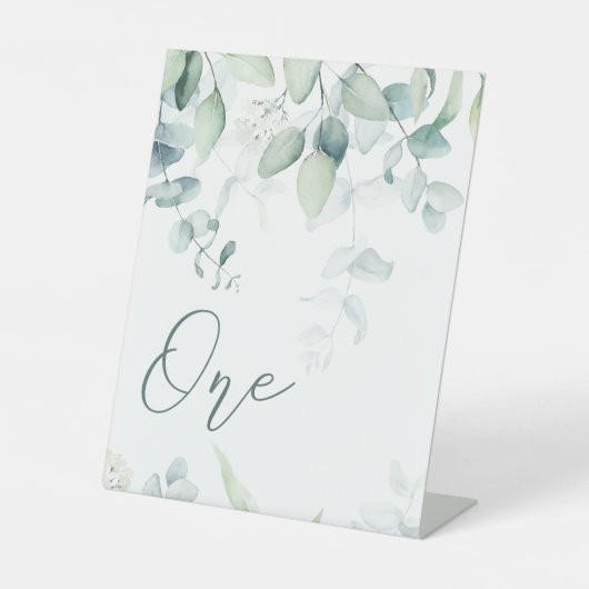 ユーカリ結婚の表番号台座標識 台座サイン (正面)