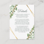 ユーカリ結婚の詳細エンクロージャカード エンクロージャーカード (正面)