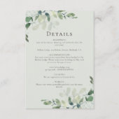 ユーカリ結婚の詳細エンクロージャカード エンクロージャーカード (正面)