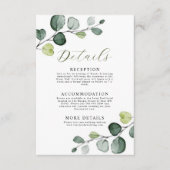 ユーカリ結婚の詳細エンクロージャカード エンクロージャーカード (正面)