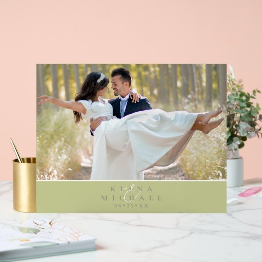 ユーカリ結婚カラートーンのフォトグリーンID901 アクリルサイン (ウェディング)