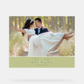 ユーカリ結婚カラートーンのフォトグリーンID901 アクリルサイン (正面)