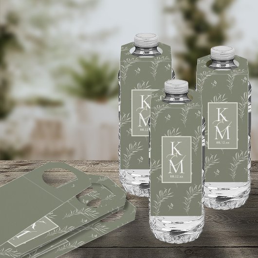 ユーカリ結婚カラートーンの緑ID901 ボトルネックタグ