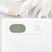 ユーカリ結婚カラートーンの緑ID901 ラベル (インサイチュ)