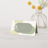 ユーカリ結婚カラートーン表Green2 ID901 プレイスカード (裏面)