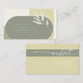 ユーカリ結婚カラートーンGreen2 ID901 エンクロージャーカード (正面/裏面)