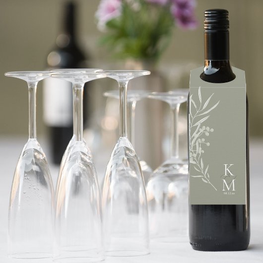 ユーカリ結婚カラートーンGreen2 ID901 ボトルネックタグ