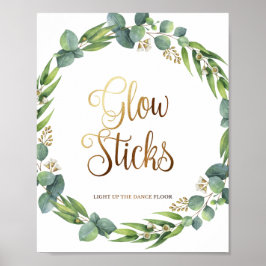 ユーカリ結婚カリのシッ白熱［赤熱］光を放つク徴候 ポスター