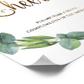 ユーカリ結婚カリの飲料バー徴候 ポスター (角)