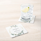 ユーカリ結婚グリネリーのコースター スクエアペーパーコースター (インサイチュ)