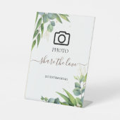 ユーカリ結婚グリネリーのハッシュタグ記号 台座サイン (正面)