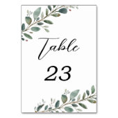 ユーカリ結婚グリネリーの表番号 テーブルナンバー (正面)