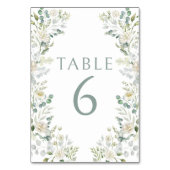 ユーカリ結婚グリネリーフローラの表番号 テーブルナンバー (正面)
