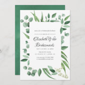 ユーカリ結婚グリネリー花嫁昼食会 招待状 (正面/裏面)