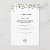 ユーカリ結婚グリネリー詳細カード エンクロージャーカード (正面)