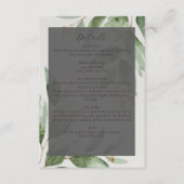 ユーカリ結婚グリネリー詳細 エンクロージャーカード (正面)