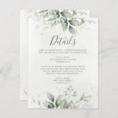 ユーカリ結婚グリネリー詳細 エンクロージャーカード (正面/裏面)