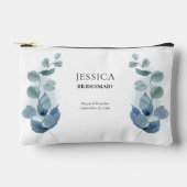 ユーカリ結婚グリーカスタムズブライダルパーティ アクセサリーポーチ (正面)