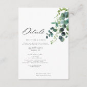 ユーカリ結婚グリーンカード エンクロージャーカード (正面)