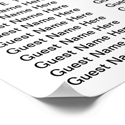 ユーカリ結婚グリーンリーのシーティングチャート20表 ポスター (角)