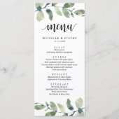 ユーカリ結婚グリーンリーの駆け引きディナー メニュー (正面)