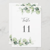 ユーカリ結婚グリーンリー座席番号 (正面/裏面)