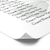 ユーカリ結婚グリーンリー座席表 ポスター (角)