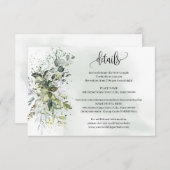 ユーカリ結婚グリーンリー詳細挿入カード エンクロージャーカード (正面/裏面)