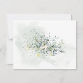 ユーカリ結婚グリーンリー詳細挿入カード 招待状 (裏面)