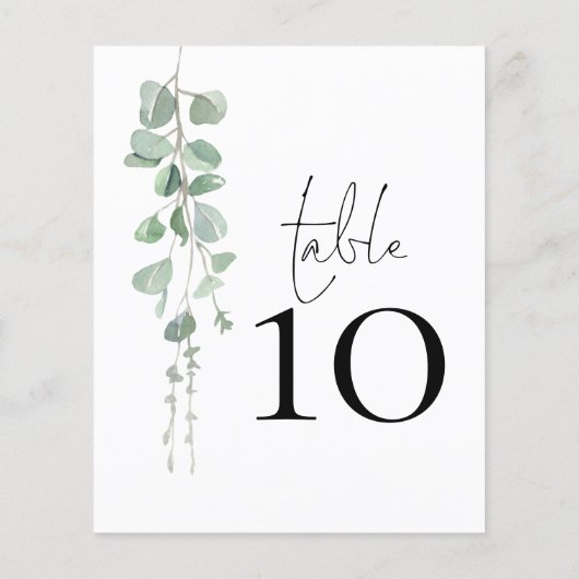 ユーカリ結婚スクリプトの表番号 (裏面)