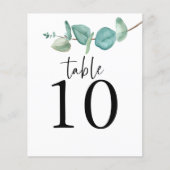 ユーカリ結婚スクリプトの表番号 (正面)