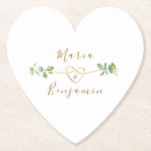 ユーカリ結婚ス紙コースター ペーパーコースター (正面)