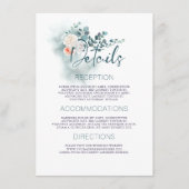 ユーカリ結婚ス詳細インフォメーションゲスト エンクロージャーカード (正面)