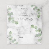 ユーカリ結婚ス プレイスカード (外部開封)